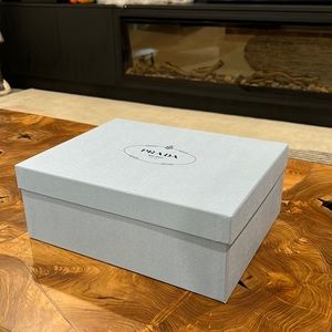 Empty Blue Authentic Prada Box